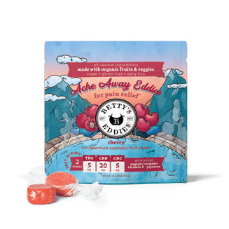 Achy Eddies - Cherry [2pk] (10mg THC/40mg CBD/10mg CBC) by Betty's Eddies
