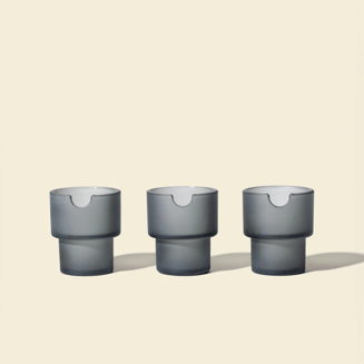 Pots Ashtray Set - Charcoal [3pk]