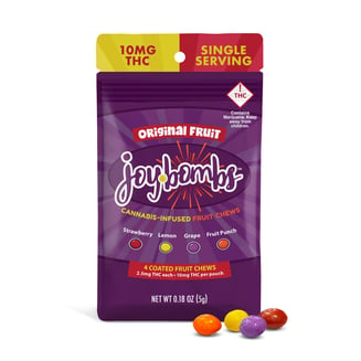 Joy Bombs Original Fruit - 10mg THC (4pk / 2.5mg THC ea) by Joy Bombs by Joyibles