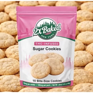 Sugar Cookies [10pk] (100mg) by 2X Baked