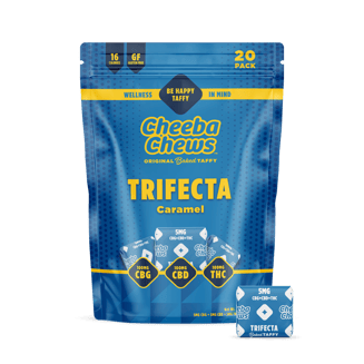Trifecta - Be Happy [20pk] (100mg CBG/100mg CBD/100mg THC) by Cheeba Chews