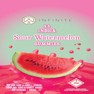 1:1 CBN Watermelon [10pk] (100mg each) by Infinite Infusions