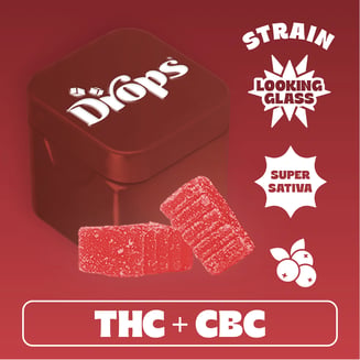 Drops: Cranberry - 2pc - Looking Glass - Super