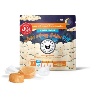 Ache Away Eddies PM Orange Creme [2pk] (50mg THC/10mg CBN/10mg CBC) by Betty's Eddies