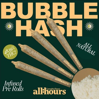 all:hours Mule Fuel Bubble Hash Shorties 4934 by all:hours