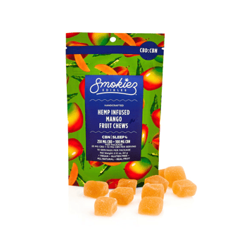 Mango CBD:CBN 2.5:1 Gummiez [10pk] (250mg CBD/100mg CBN) by Smokiez