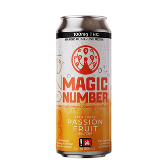 Passion Fruit Seltzer (100mg Live Resin) by Magic Number