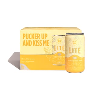 Golden Citrus Bark Lite 6pk (2mg THC, 4mg CBD per can) by Cann