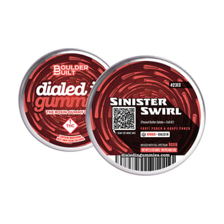 100mg - Sinister Swirl #2313 - Rosin Gummies (10pk) by Dialed In Gummies