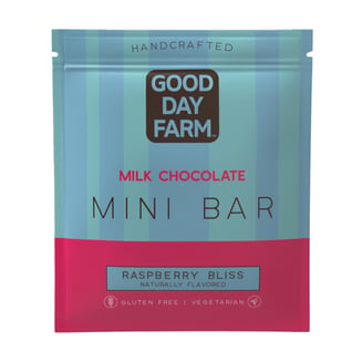 Raspberry Bliss Milk Chocolate [8pk] (240mg) by Good Day Farm