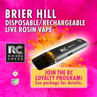 Brier Hill Disposable/Rechargeable Live Rosin Vape by Riviera Creek