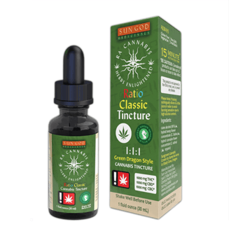 1:1:1 Green Dragon [1oz] (1000mg CBD/1000mg CBG/1000mg THC) by Sun God Medicinals