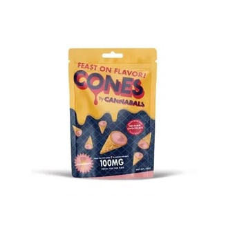 Strawberry  Cones [10pk] (100mg) by Cannabals