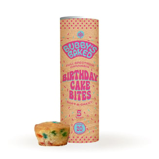 High Dose Birthday Cake Bites [5pk] (200mg) by Bubby's Baked