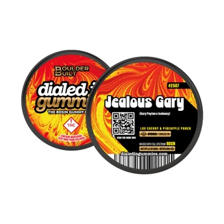 100mg - Jealous Gary - Rosin Gummies (10pk) by Dialed In Gummies