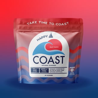HAPPY I Fruit Punch I 100MG by Coast Cannabis Co™