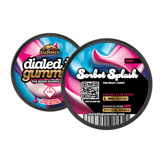 100mg - Sorbet Splash #2497 - Rosin Gummies (10pk) by Dialed In Gummies
