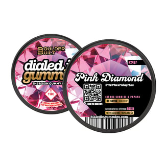 100mg - Pink Diamond - Rosin Gummies (10pk) by Dialed In Gummies