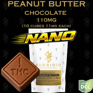 Nano-THC Infused Peanut Butter Milk Chocolates | 110mg | 10pk by SUBSIDIO