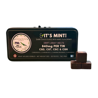 iT'S MINT: Dark Chocolate with Mint  - THC Free [20pk] (400mg CBD/200mg CBC/200mg CBT/40mg CBN) by Chime & Chill