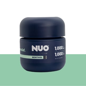 NUO | Topicals | Relief Cream Menthol 1:1 (1000 mg CBD : 1000 mg THC) | 56 g