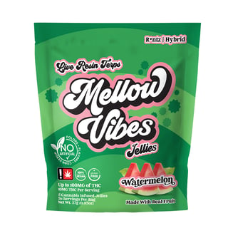 Watermelon - R*ntz [5pk] (100mg) by Mellow Vibes