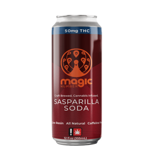 Sasparilla Natural Soda (50mg Live Resin) by Magic Number