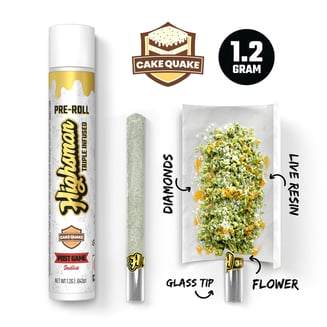 Highsman Triple Threat™ — "Cake Quake" — 1.2g Triple-Infused Pre-Roll — Indica by Highsman