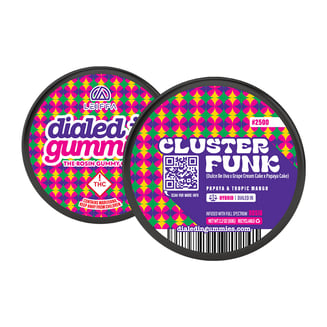 100mg - Cluster Funk #2500 - Rosin Gummies (10pk) by Dialed In Gummies