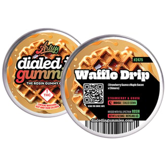 100mg - Waffle Drip #2475 - Rosin Gummies (10pk) by Dialed In Gummies