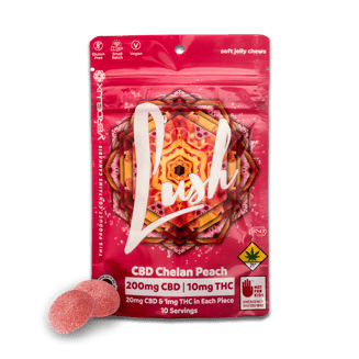 PROMO - Verdelux - Gummy Lush Chelan Peach 20:1 - 10pk 200mg CBD | 10mg THC by PROMO