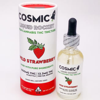 16:1 Wild Strawberry (1000mg THC/60mg CBD) by Cosmic Edibles