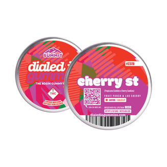 100mg - Cherry St #2378 - Rosin Gummies (10pk) by Dialed In Gummies