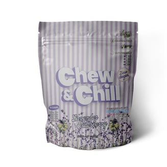 2:2:2:1 Lavender Elderberry [10pk] (150mg CBD/150mg CBN/150mg CBG/100mg THC) by Chew & Chill