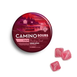'Calm' Strawberry Sunset [20pk] (220mg THC) by Camino