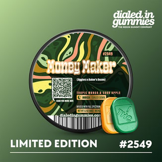 100mg - Money Maker #2549 - Rosin Gummies (10pk) by Dialed In Gummies