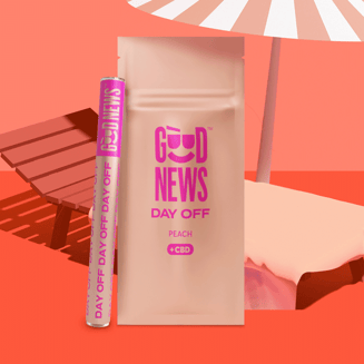 DAY OFF: Peach 1:2 CBD:THC Cartridge (500mg) by Good News™