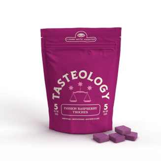 Passion Raspberry 5mg THC | 5mg CBD | 40pk (200mg) by Tasteology