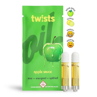 Apple Sauce Flavor - "Twists" Cartridge 2-PACK (2000mg) by Oil®
