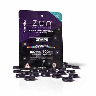 Grape NiteNite [20pk] (400mg CBD/100mg THC) by Zen Cannabis