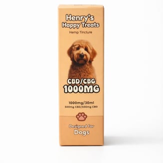 1:1 Tincture (500mgCBD/500mgCBG) by Henry's Happy Treats