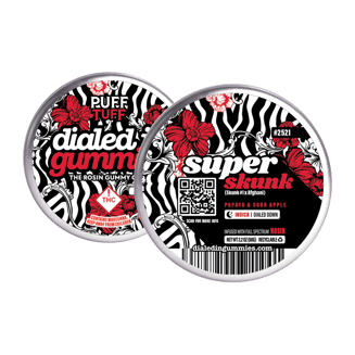 100mg - Super Skunk #2521 - Rosin Gummies (10pk) by Dialed In Gummies