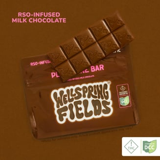 Plain Jain Milk Chocolate [10pk] (100mg) by Wellspring Fields