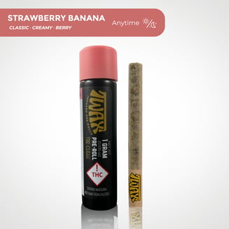 The Clear TWAX Infused Pre-roll 1g | Strawberry Banana by CLEAR Brands