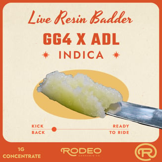 Rodeo Live Resin Badder GG4 x ADL (I) 1g Concentrate (C0070000577)