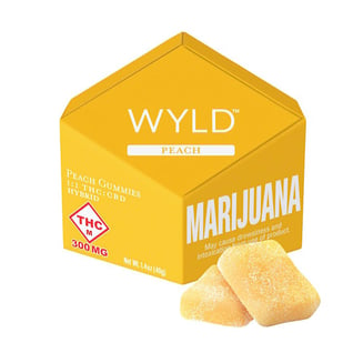 *HIGH DOSE* Peach 1:1 CBD + Hybrid Enhanced Gummies | 300mg by WYLD