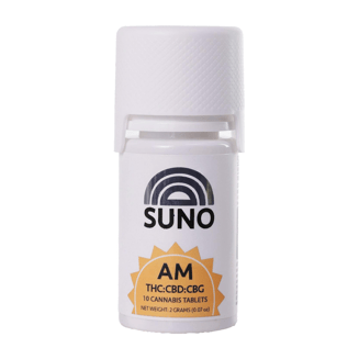 AM Tablets [10pk] (100mg CBD/100mg CBG/100mg THC) by Suno