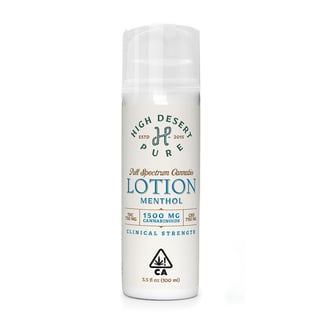 1:1 Menthol Lotion [3.5 fl oz] (750mg THC/750mg CBD) by High Desert Pure
