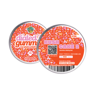 100mg - Kush Cake 2 - Rosin Gummies (10pk) by Dialed In Gummies