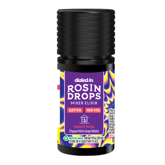 100mg - Grape-Paya - Rosin Drops by Dialed In Gummies